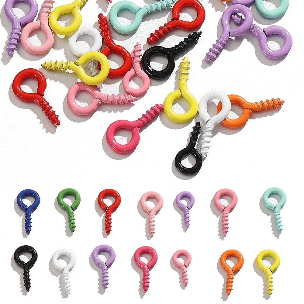 Jewelry Making Metal Supplies - 100pcs Color Small Spiral Sheep Horn