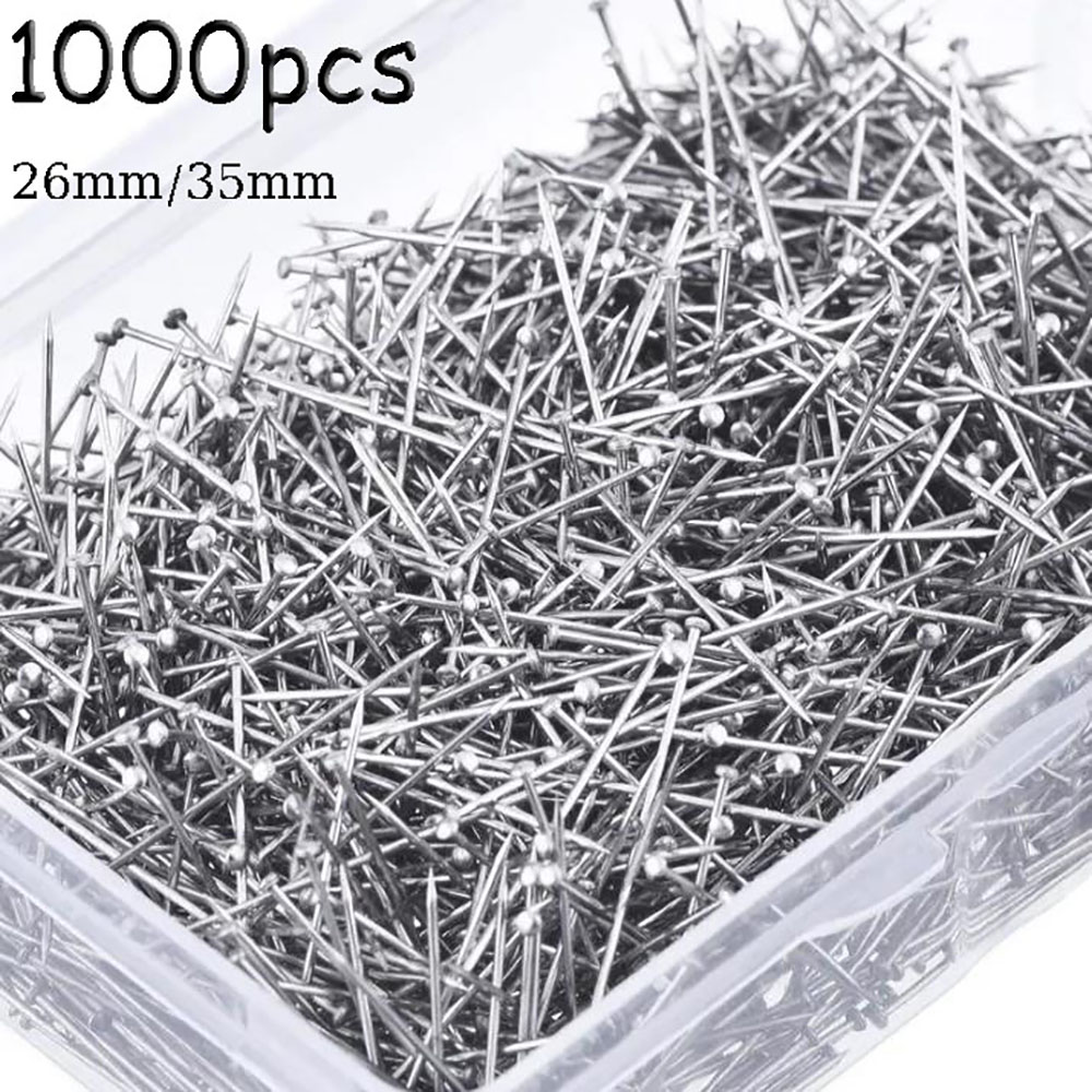 Jewelry Making Head Pins - 1000PCS 26/35mm Stainless Steel Sewing Pins
