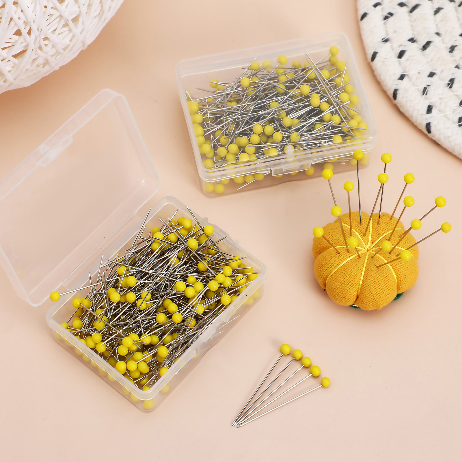 Jewelry Making Head Pins - 500Pcs Glass Head Pins Easy Handle