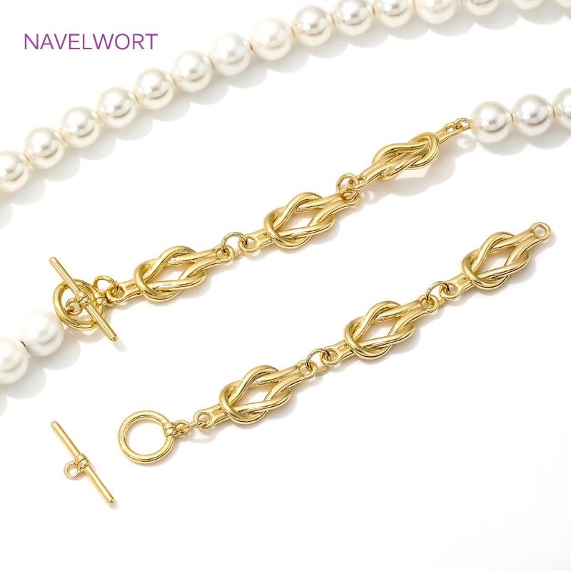 Jewelry Making Metal Supplies - 18K Gold Plated OT Clasps Toggle