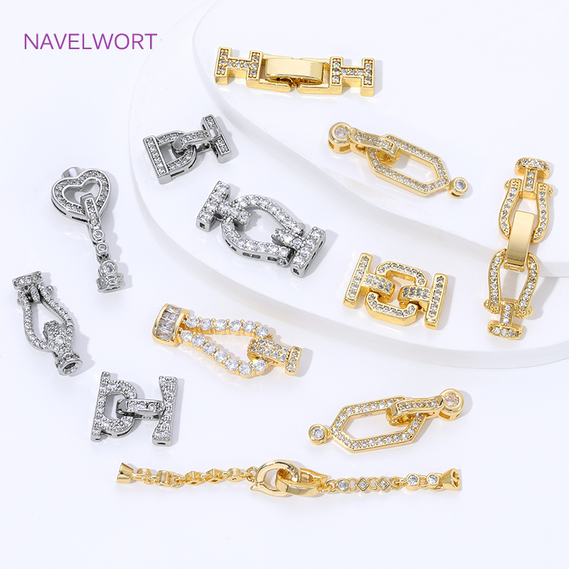 Jewelry Making Metal Supplies - 18K Gold Plated Brass Jewelry Clasps