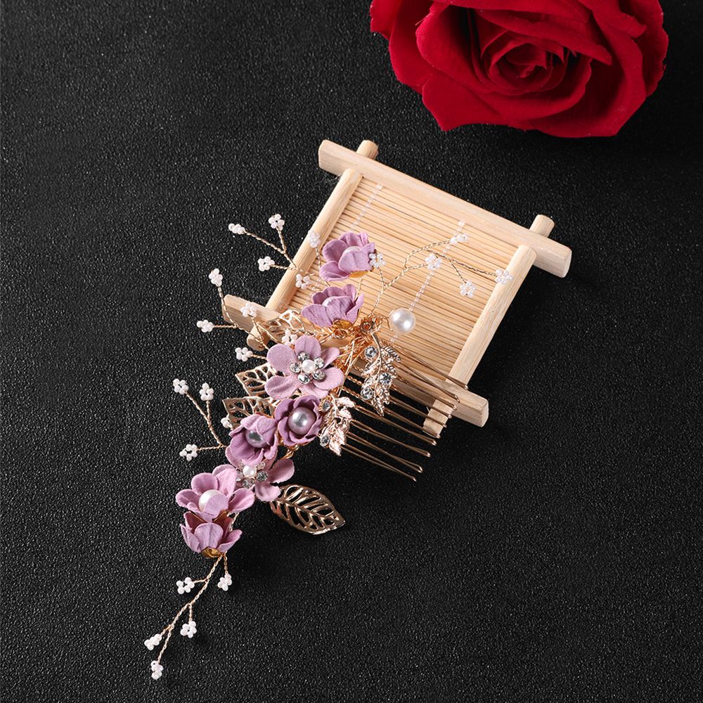Jewelry Making Adults - Leaves Luxury Flower Bridal Disk Hair