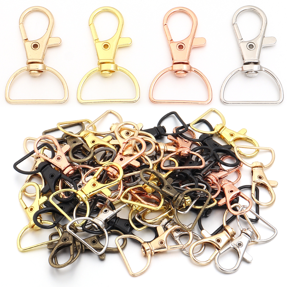 Jewelry Making Basics - 10pcs/lot Metal Swivel Clasps With D