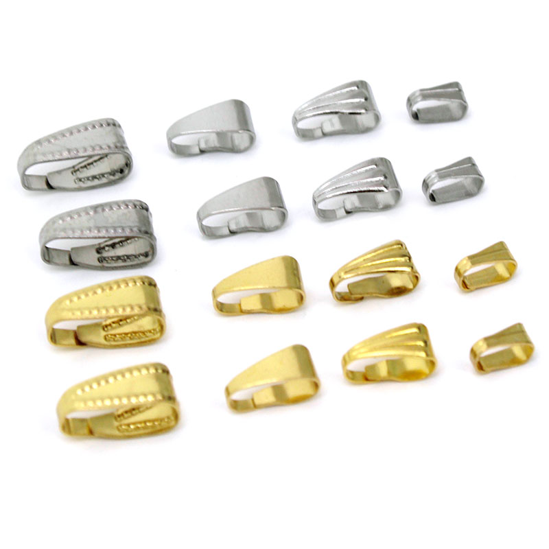 Jewelry Making Metal Supplies - 50Pcs Stainless Steel Pendant Clips Pinch