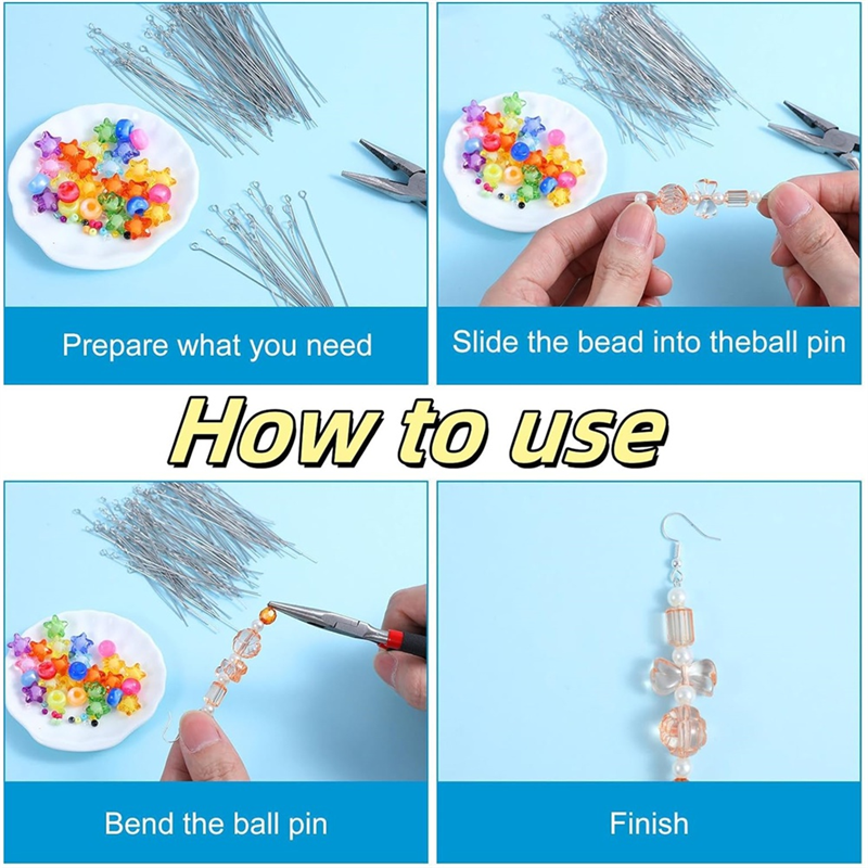 Jewelry Making Head Pins - Hot For Jewelry Necklace Making 1.6