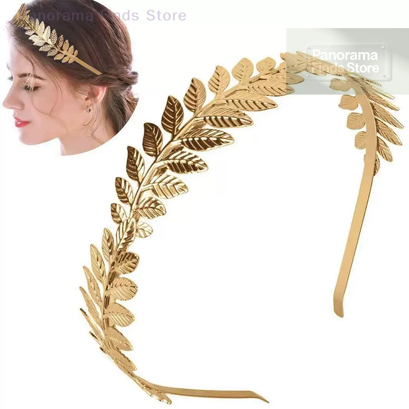 Jewelry Making Adults - 【P】Gold Leaf Headband Headpiece Crown Tiara