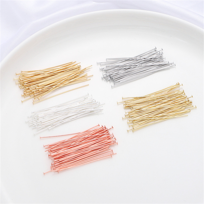 50pcs/pack 925 Sterling Silver - огляд і ціна Jewelry Making Head Pins