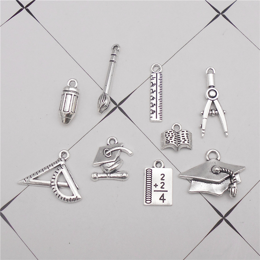 18PCS Zinc Alloy Student Stati - огляд і ціна Jewelry Making Guide Book