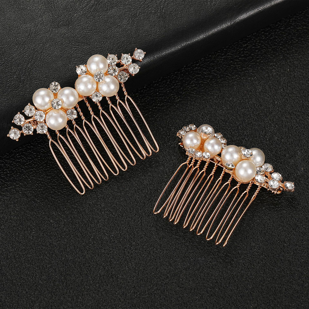 2Pcs Simple Wedding Hair Combs - огляд і ціна Jewelry Making Adults