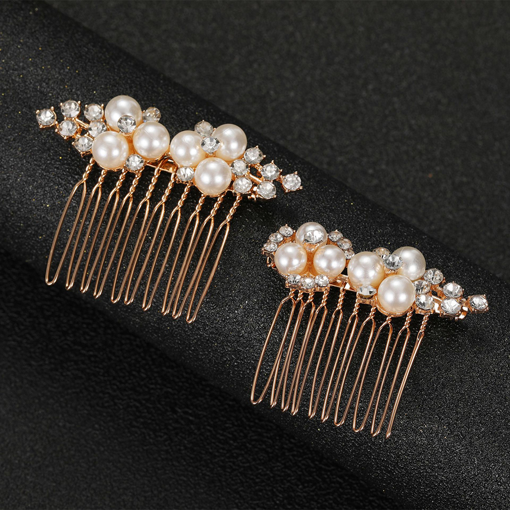 2Pcs Simple Wedding Hair Combs - огляд і ціна Jewelry Making Adults