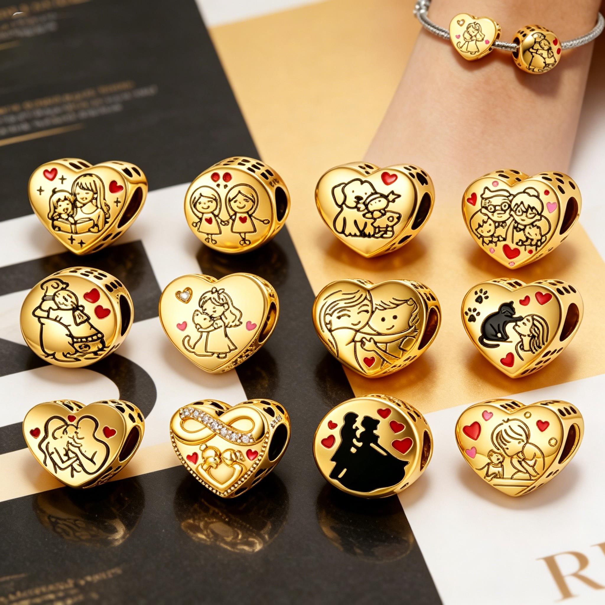 Gold Family Love Charms for Br - огляд і ціна Jewelry Making For 5 Year Old