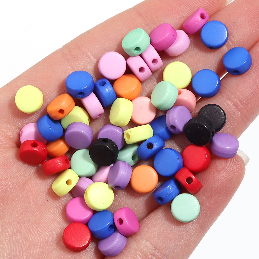100PCS/Lot Colorful Acrylic Be - огляд і ціна Jewelry Making For 5 Year Old