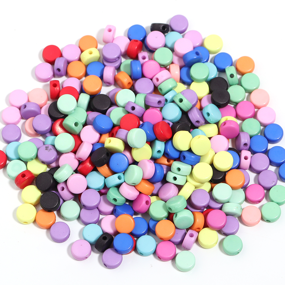 100PCS/Lot Colorful Acrylic Be - огляд і ціна Jewelry Making For 5 Year Old