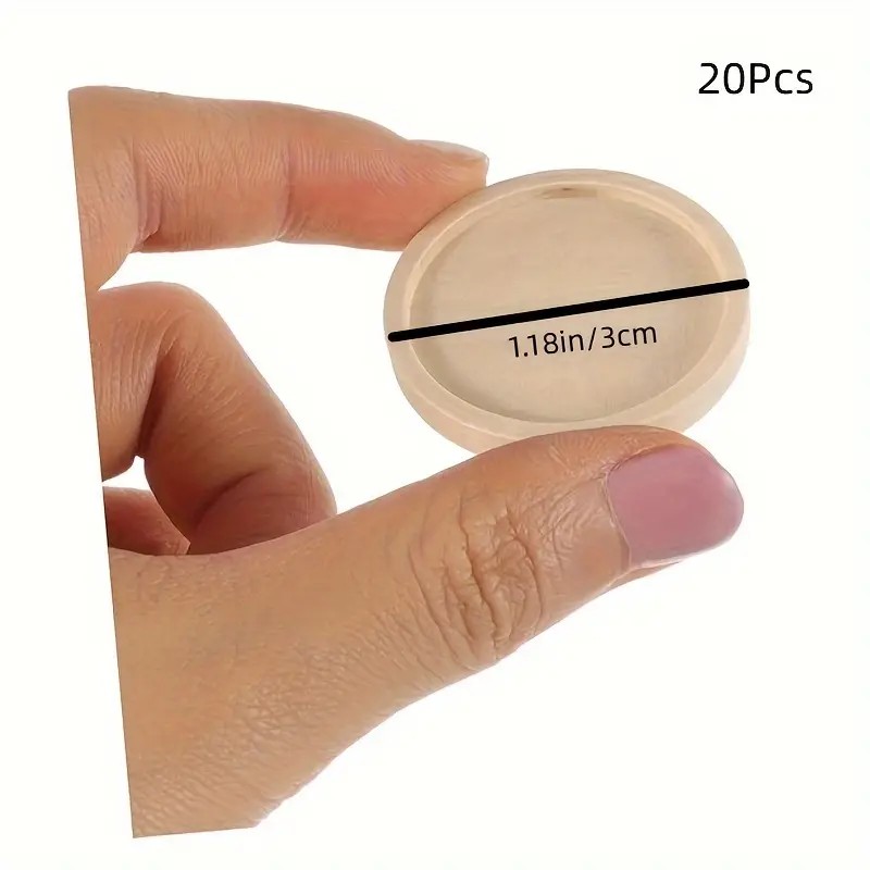 10/20pcs 30mm Wooden Cabochon  - огляд і ціна Jewelry Making Light