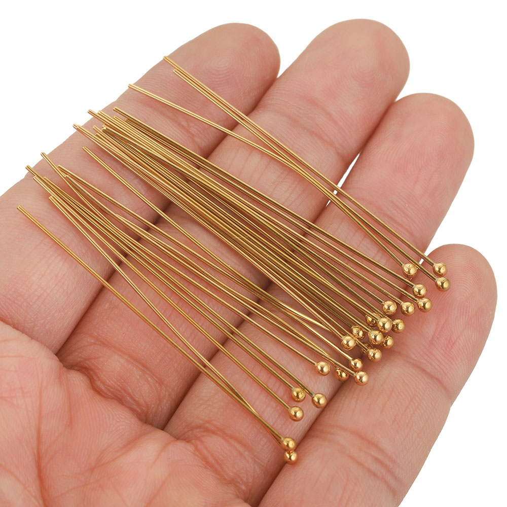 20pcs 20-70MM PVD Stainless St - огляд і ціна Jewelry Making Head Pins