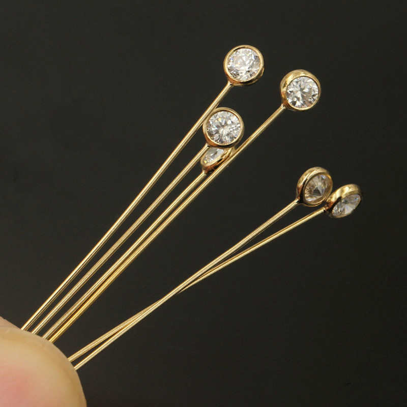14K Gold Filled Zircon Head Pi - огляд і ціна Jewelry Making Head Pins
