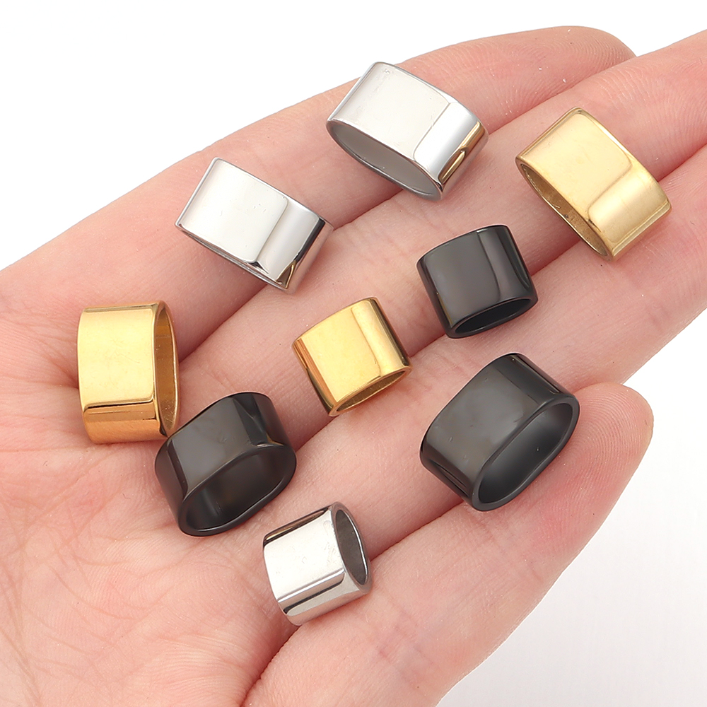 6pcs Flat Stainless Steel Tube - огляд і ціна Jewelry Making Basics