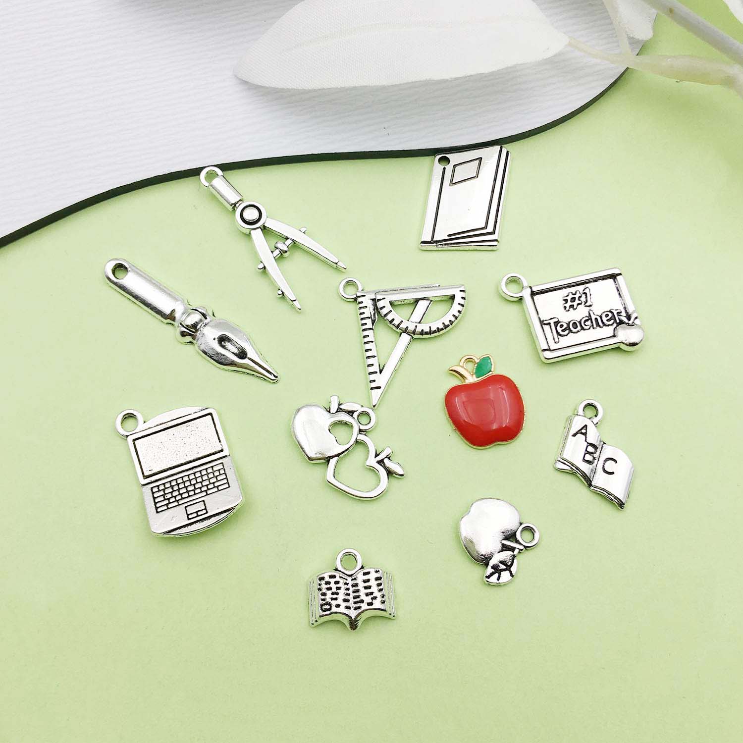 20/22pcs Alloy Metal Book Pen  - огляд і ціна Jewelry Making Guide Book