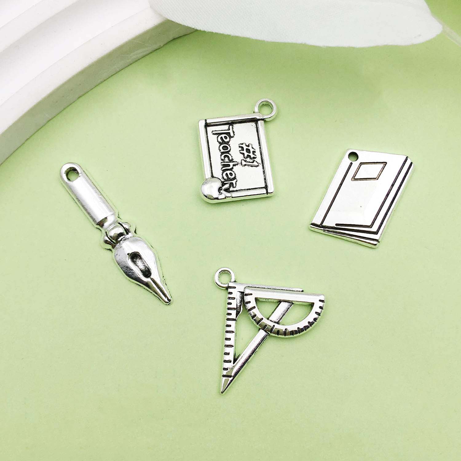 20/22pcs Alloy Metal Book Pen  - огляд і ціна Jewelry Making Guide Book