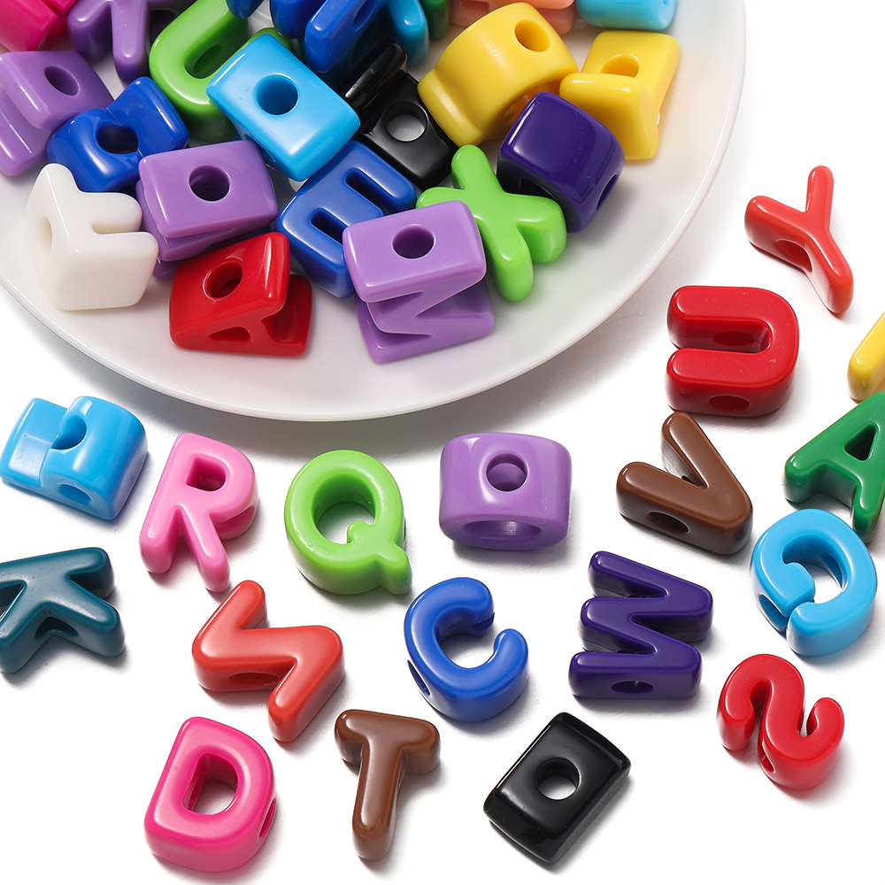 10pcs/lot Mixed Color Big Hole - огляд і ціна Jewelry Making For 5 Year Old