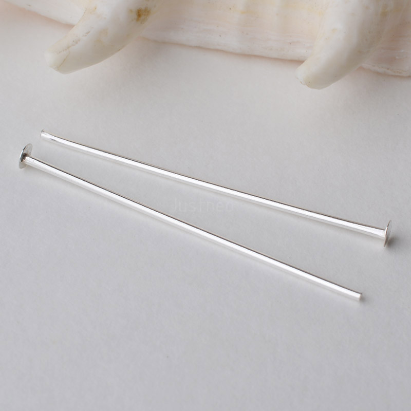 925 Sterling Silver Flat Head  - огляд і ціна Jewelry Making Head Pins