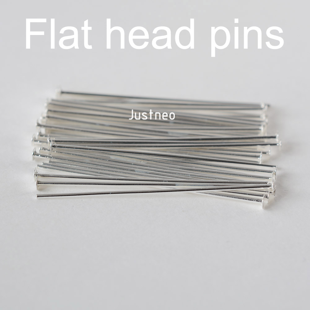 925 Sterling Silver Flat Head  - огляд і ціна Jewelry Making Head Pins
