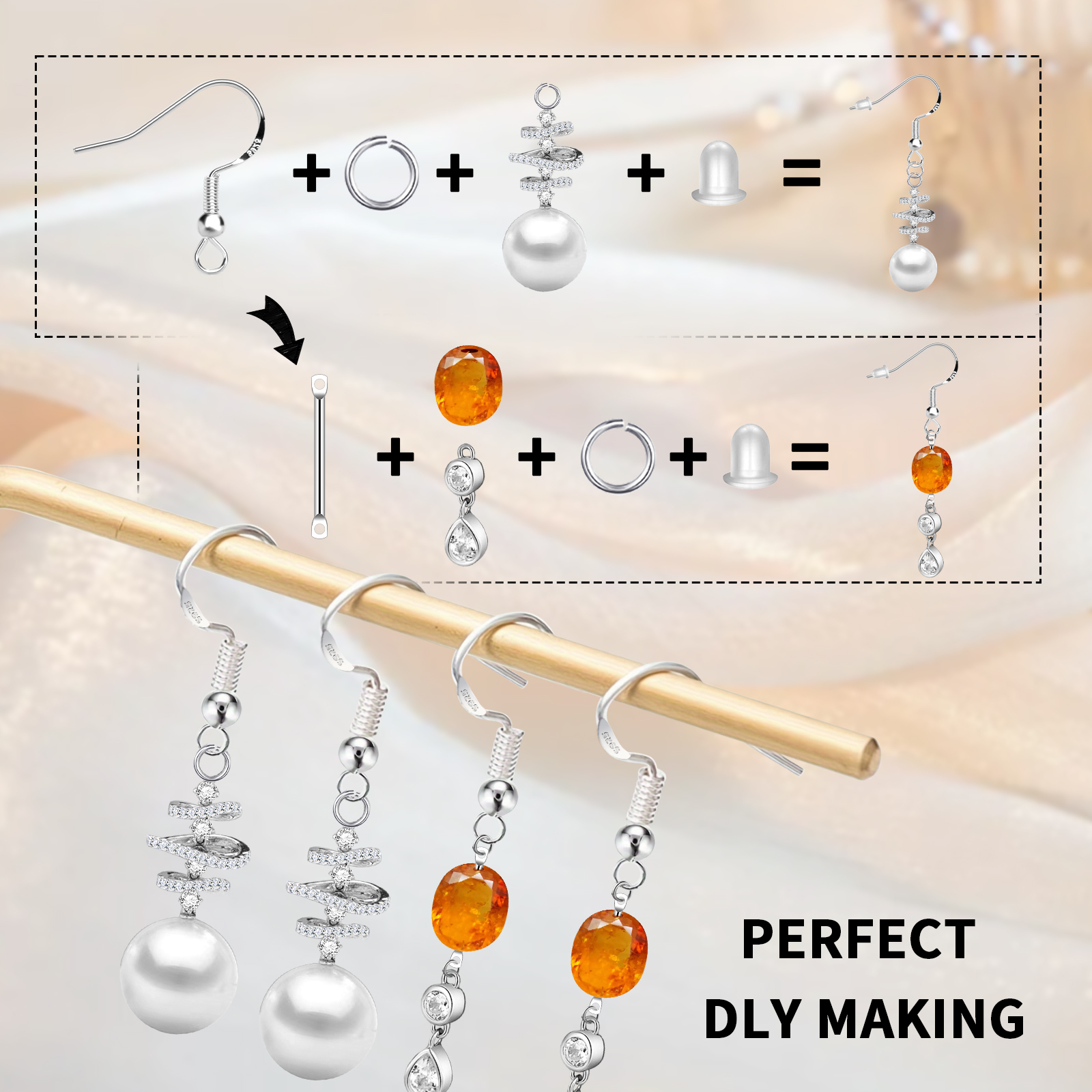 925 Silver/Gold Plated Earring - огляд і ціна Jewelry Making Basics