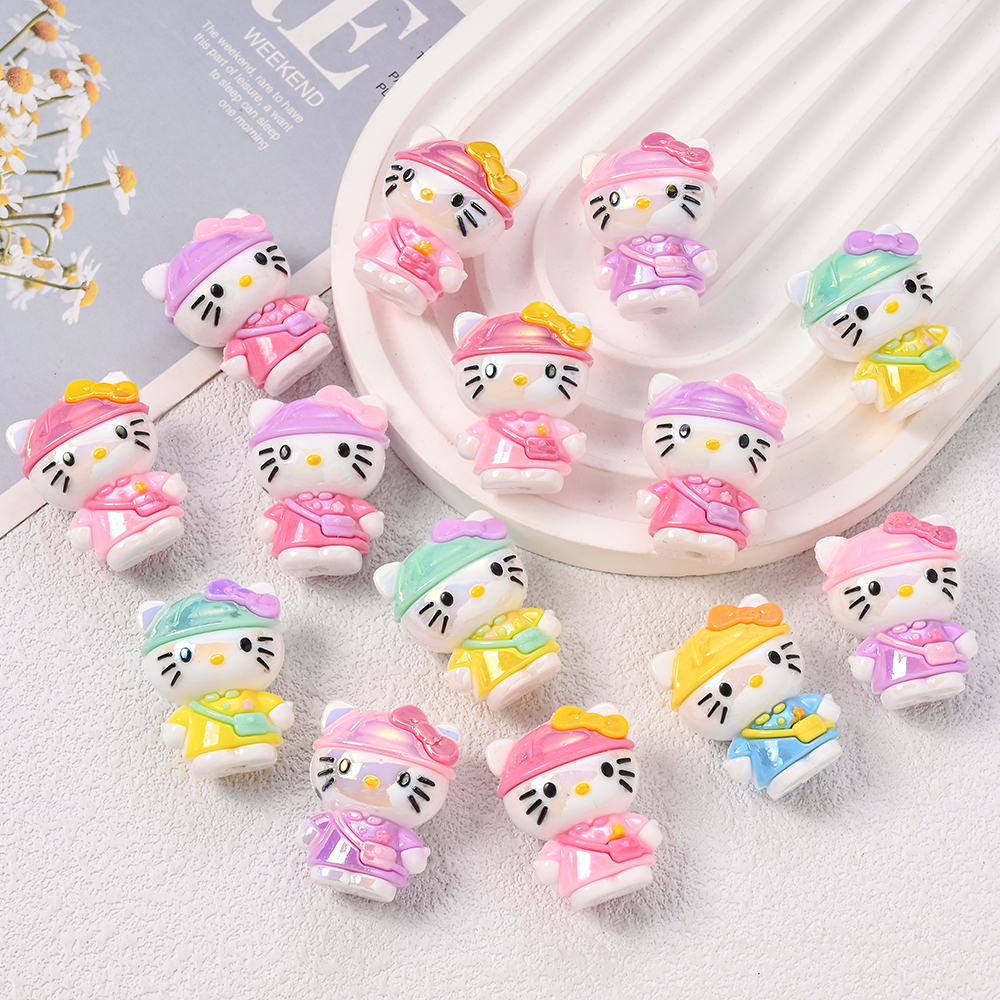 5Pcs Coloful Hat KT Cat Resin  - огляд і ціна Jewelry Making For Dummies
