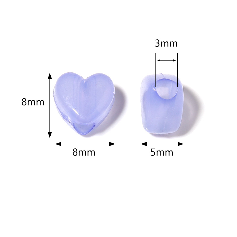 100pcs/Lot Candy Color Heart S - огляд і ціна Jewelry Making For 5 Year Old