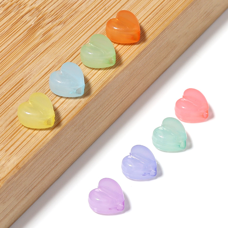 100pcs/Lot Candy Color Heart S - огляд і ціна Jewelry Making For 5 Year Old