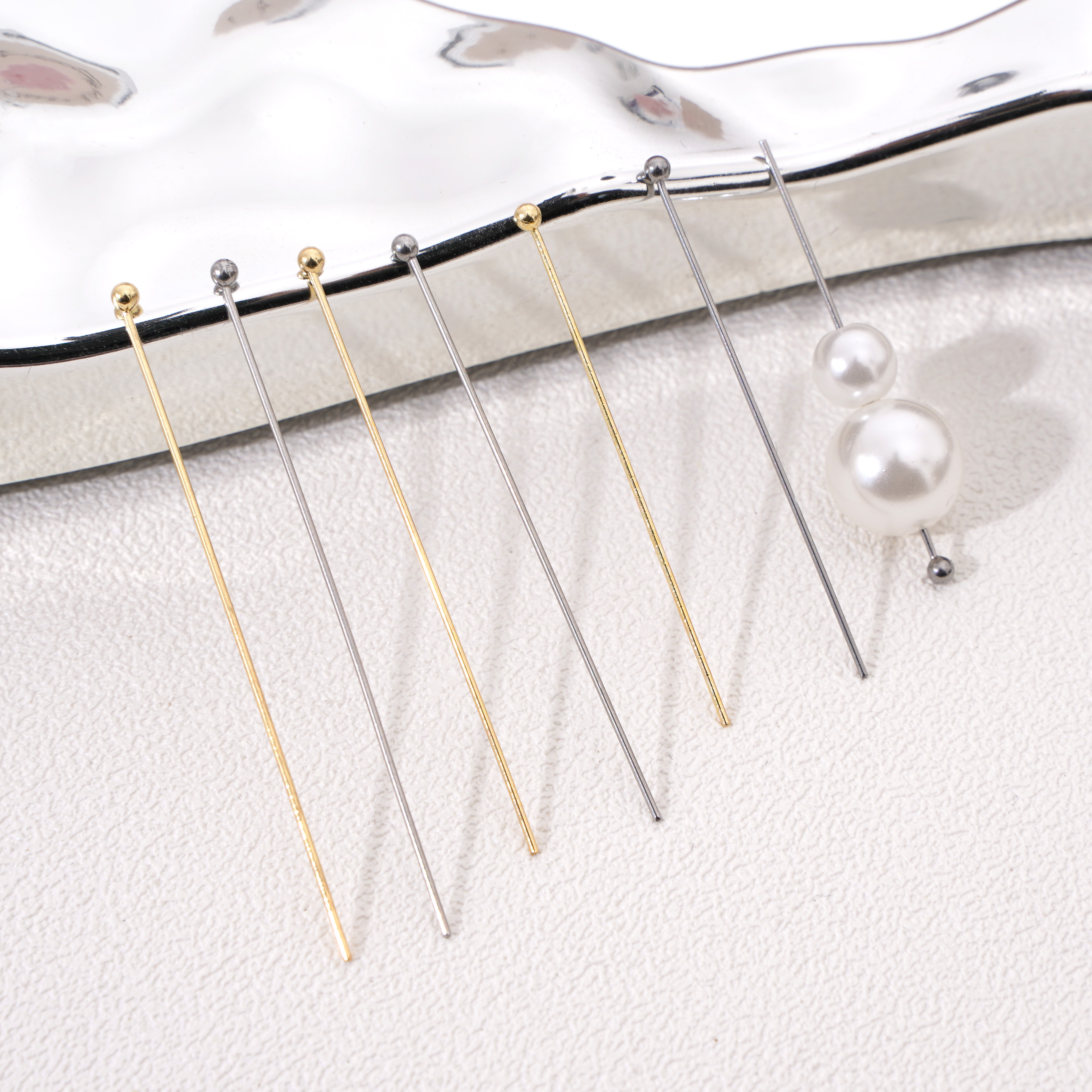 50-100Pcs 0.6mm Stainless Stee - огляд і ціна Jewelry Making Head Pins