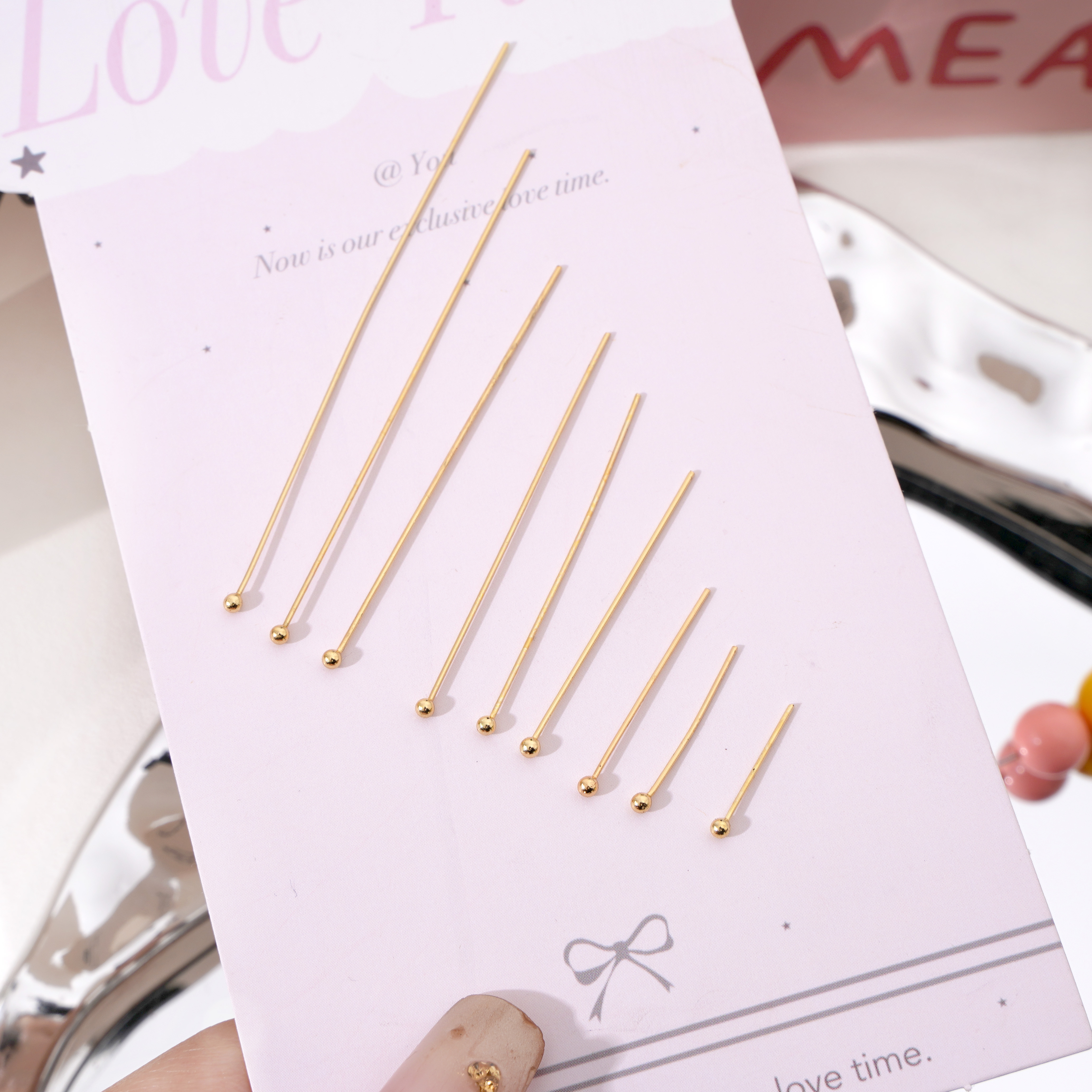 50-100Pcs 0.6mm Stainless Stee - огляд і ціна Jewelry Making Head Pins