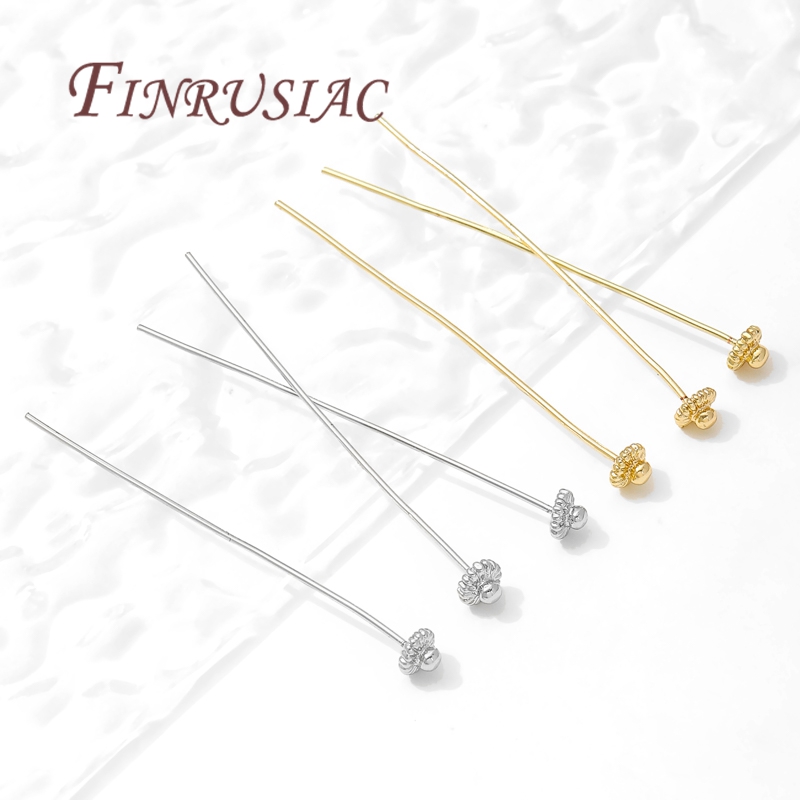 10/20Pcs/Lot 18K Gold-plated P - огляд і ціна Jewelry Making Head Pins