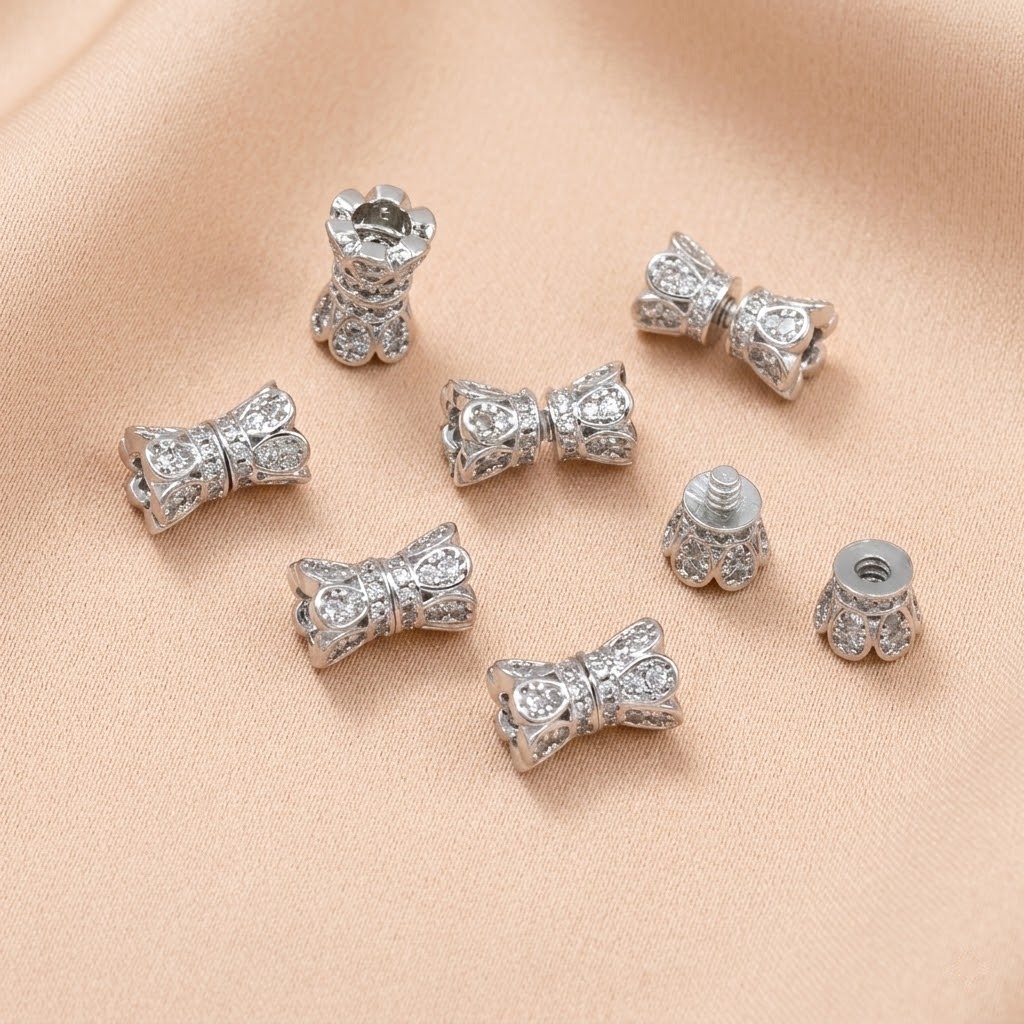 2pcs 18K Gold Plated Cubic Zir - огляд і ціна Jewelry Making Metals