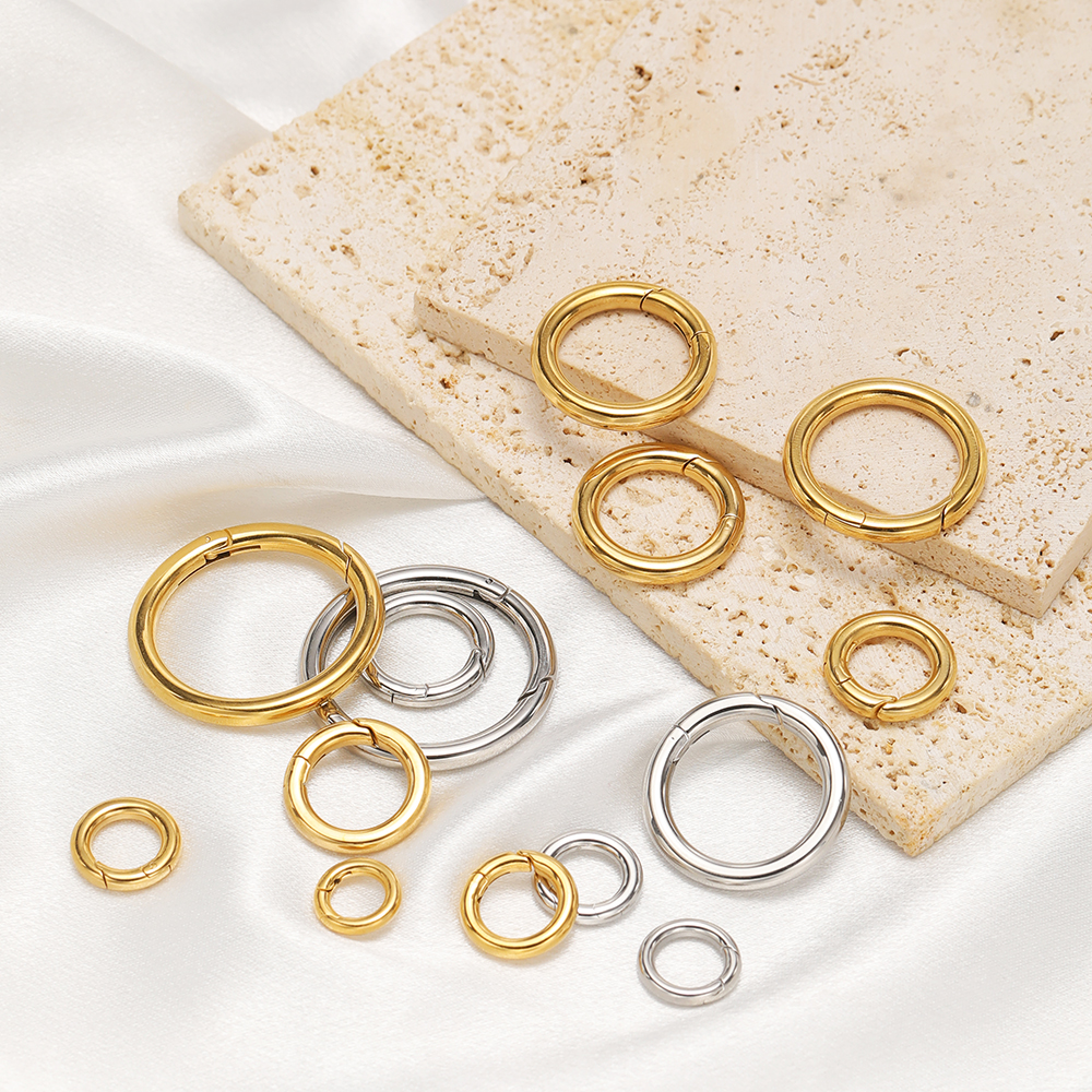 2Pcs/Lot Round Spring Clasps S - огляд і ціна Jewelry Making Metals