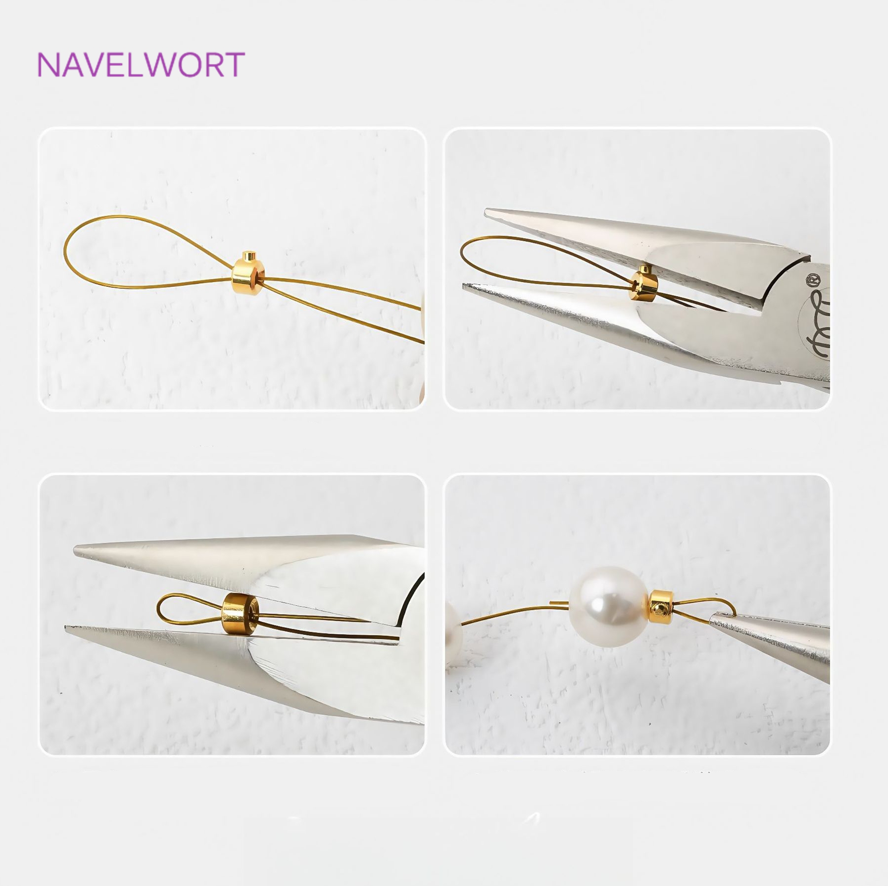 18K Gold Plated Round Crimp En - огляд і ціна Jewelry Making Light