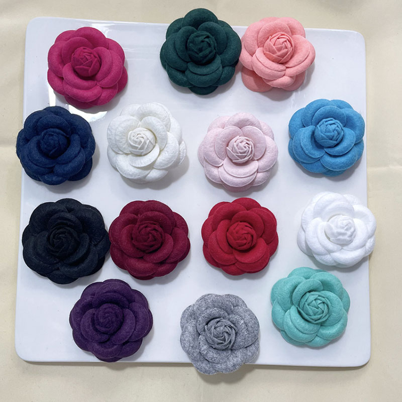 Fabric Camellia Brooch High-en - огляд і ціна Jewelry Making Adults