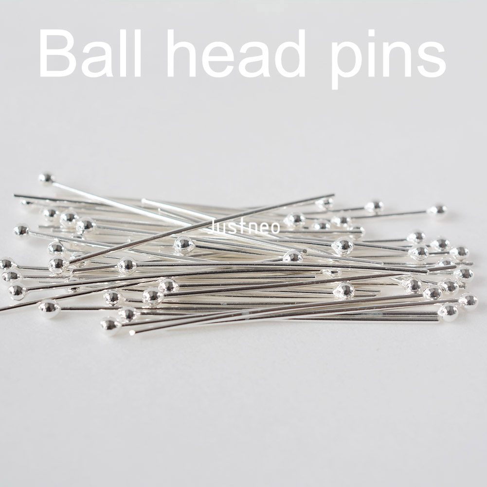925 Sterling Silver Ball Head  - огляд і ціна Jewelry Making Head Pins