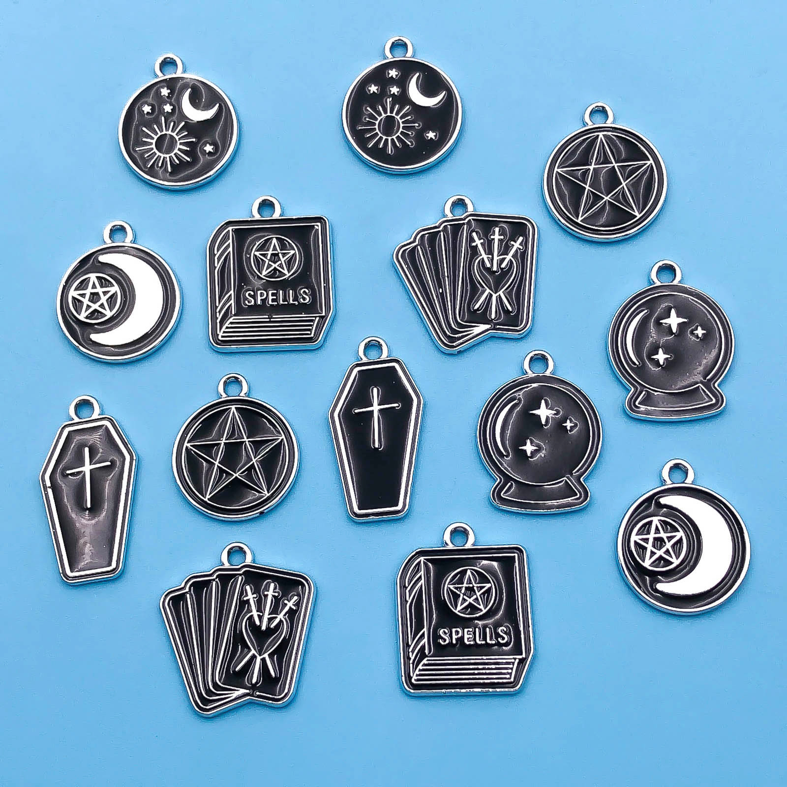 10/14pcs/pack Moon Star Cross  - огляд і ціна Jewelry Making Guide Book