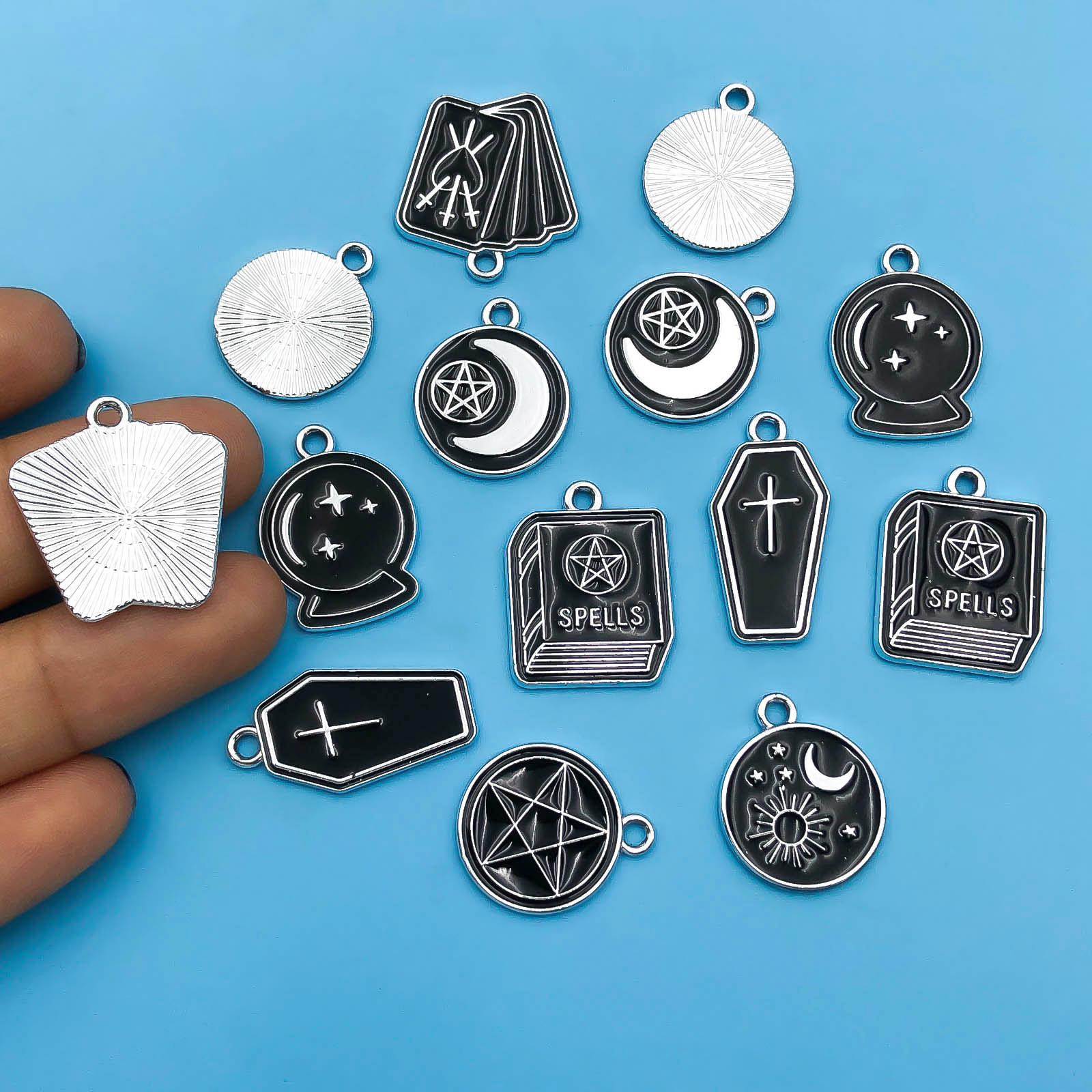10/14pcs/pack Moon Star Cross  - огляд і ціна Jewelry Making Guide Book