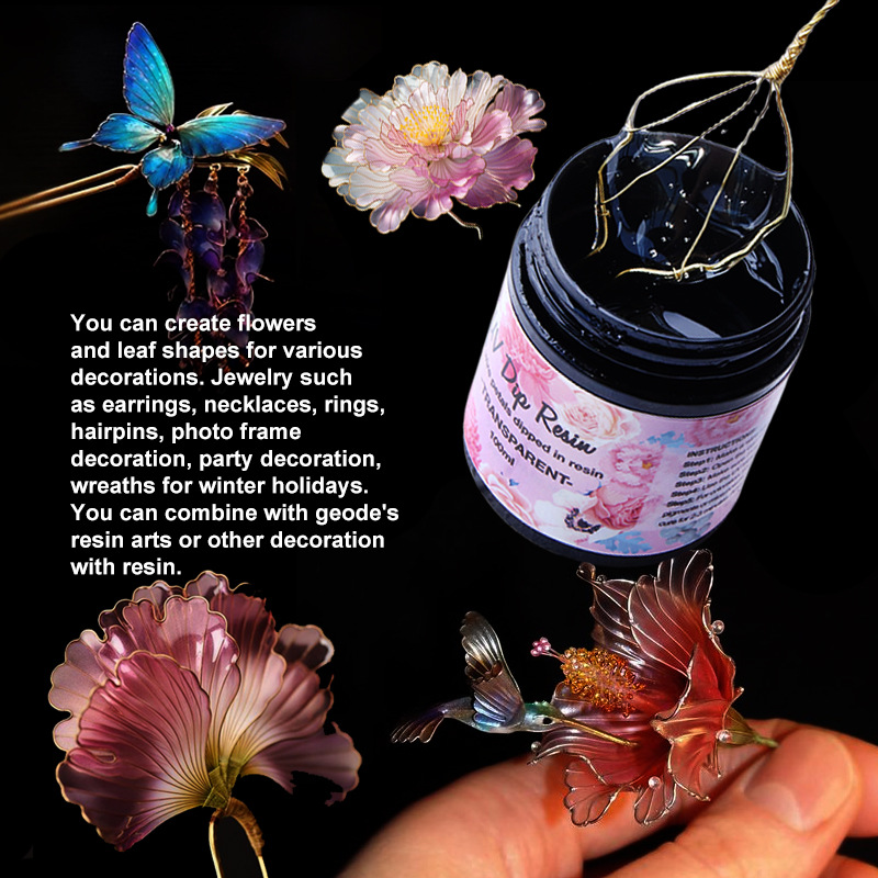 UV DIP Resin Glue UV Flower-Ma - огляд і ціна Jewelry Making Light