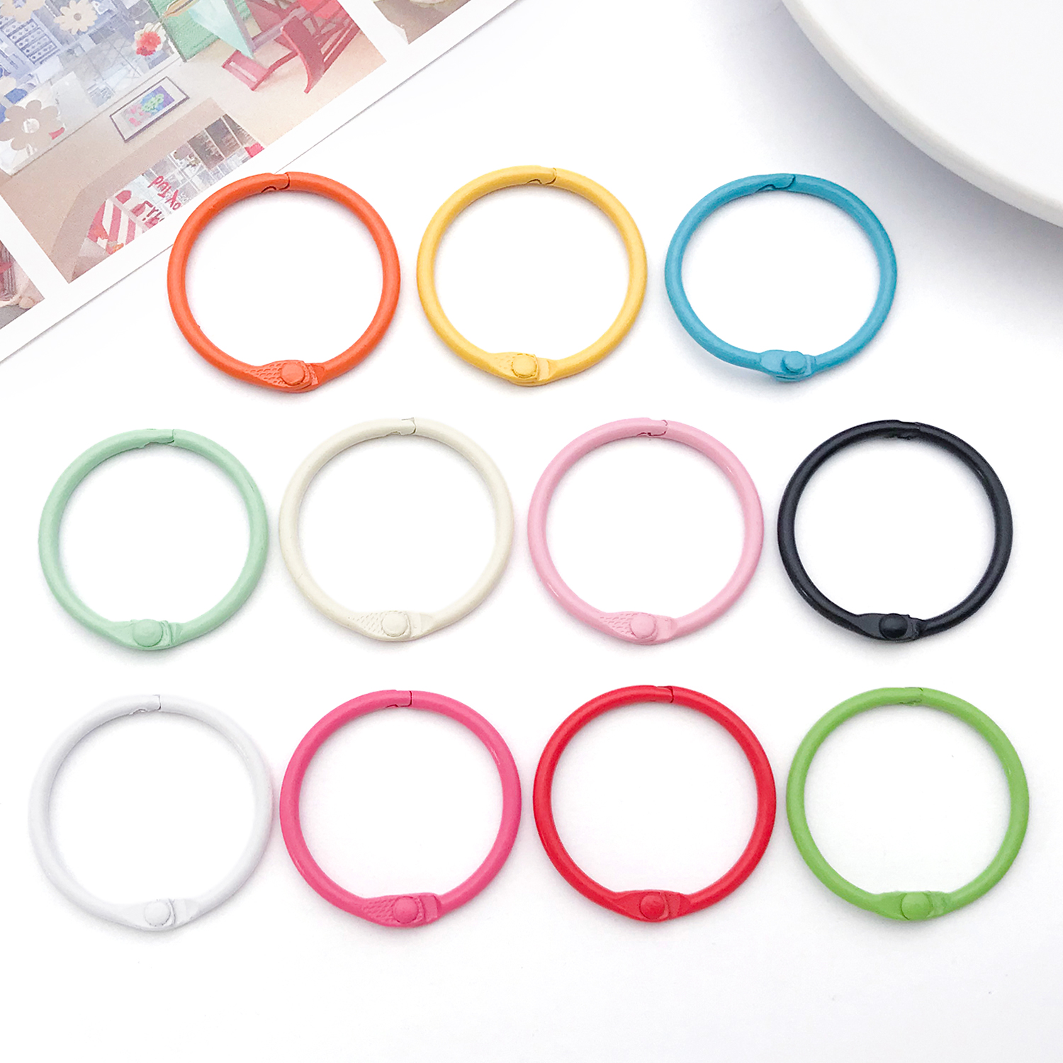 20pcs Binder Rings Loose Leaf  - огляд і ціна Jewelry Making Guide Book