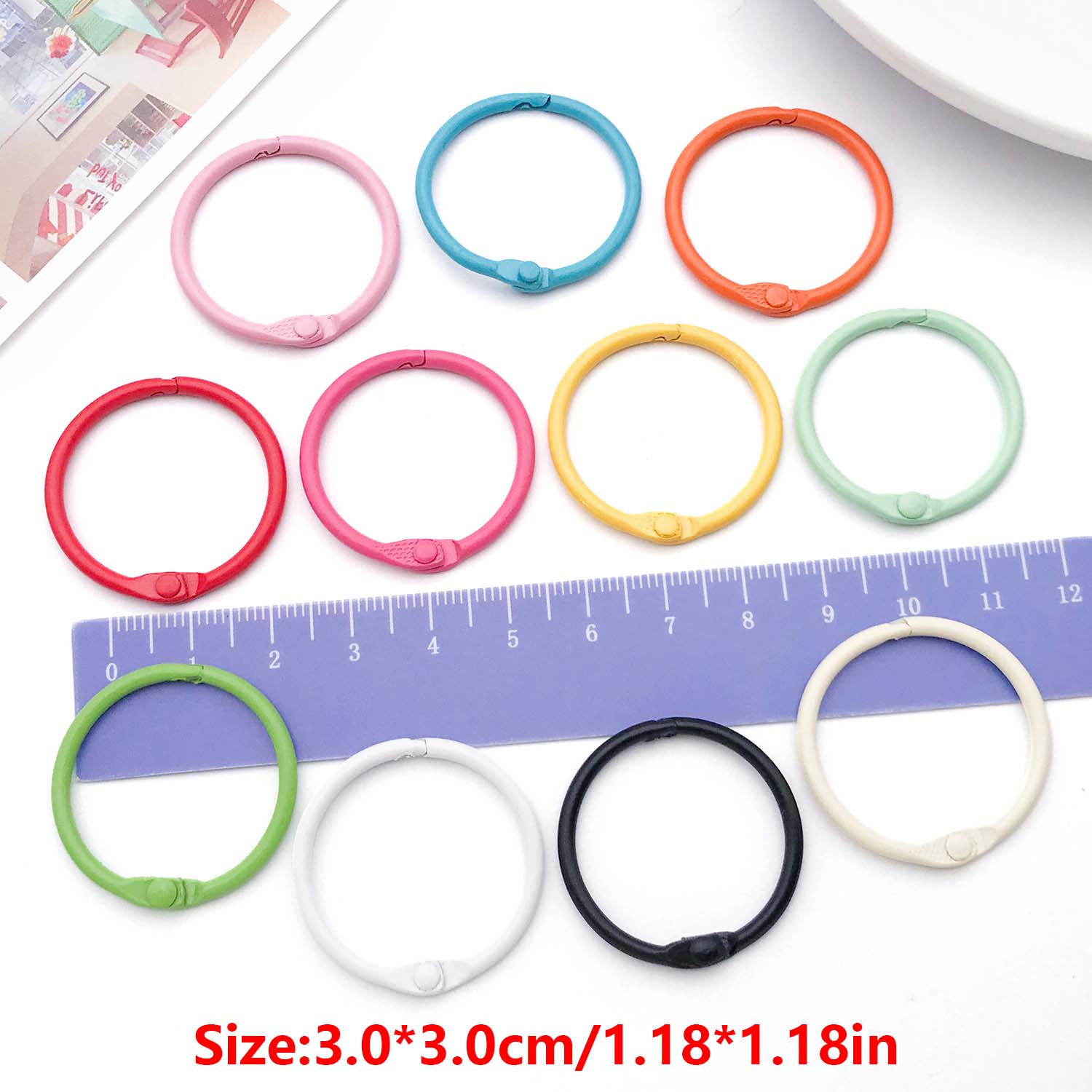 20pcs Binder Rings Loose Leaf  - огляд і ціна Jewelry Making Guide Book