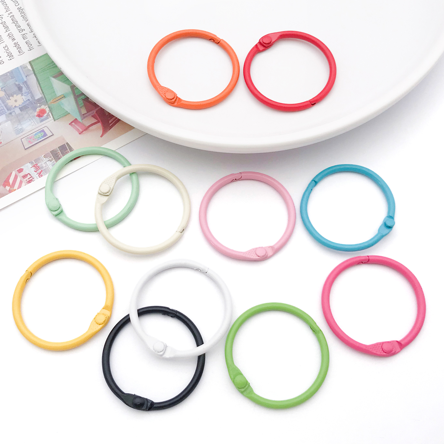 20pcs Binder Rings Loose Leaf  - огляд і ціна Jewelry Making Guide Book