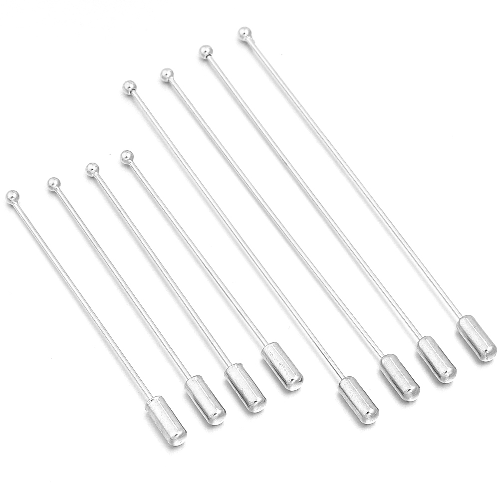 10pcs/lot 60/90cm Rhodium Colo - огляд і ціна Jewelry Making Head Pins