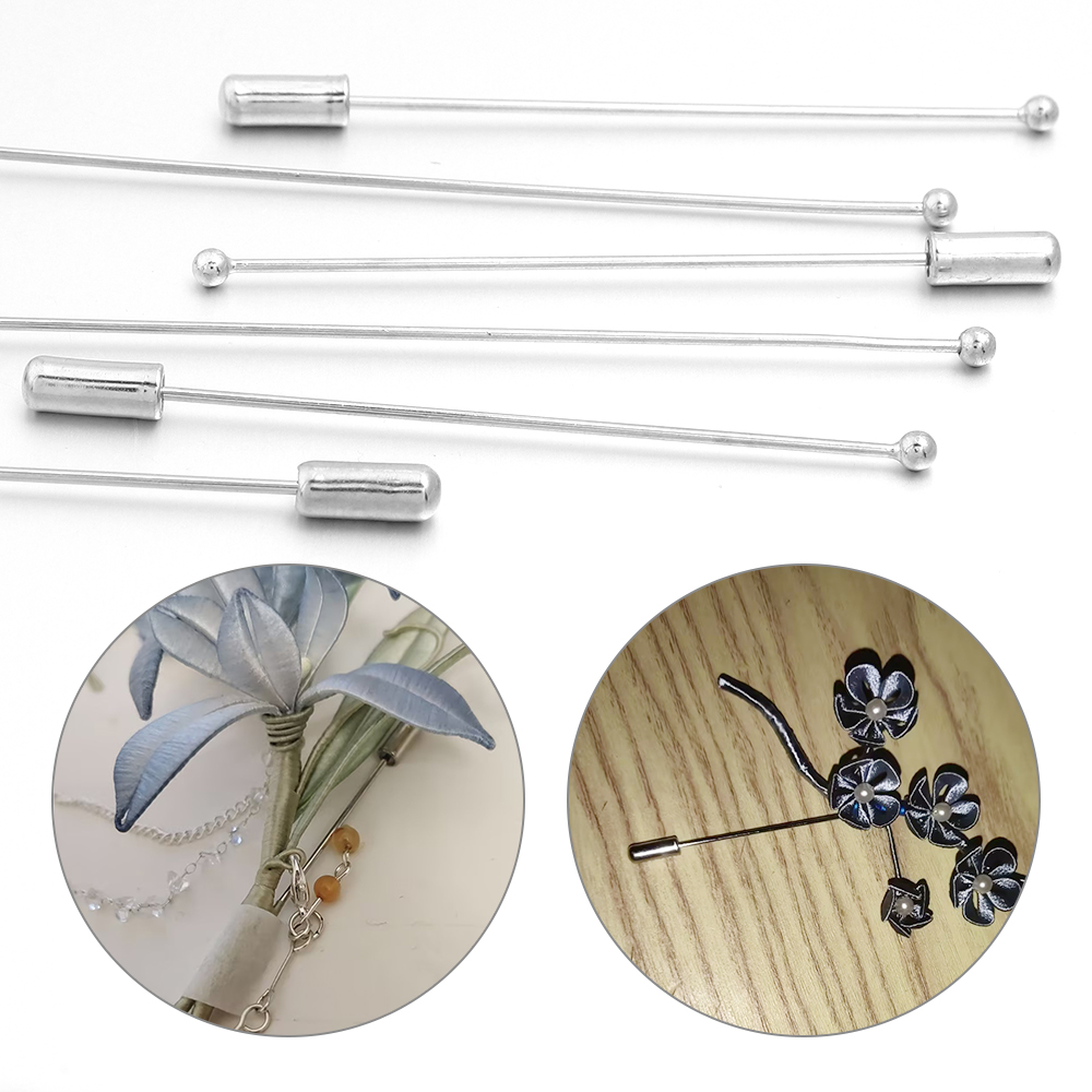 10pcs/lot 60/90cm Rhodium Colo - огляд і ціна Jewelry Making Head Pins