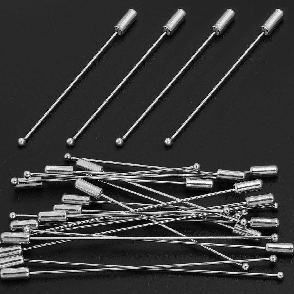10pcs/lot 60/90cm Rhodium Colo - огляд і ціна Jewelry Making Head Pins