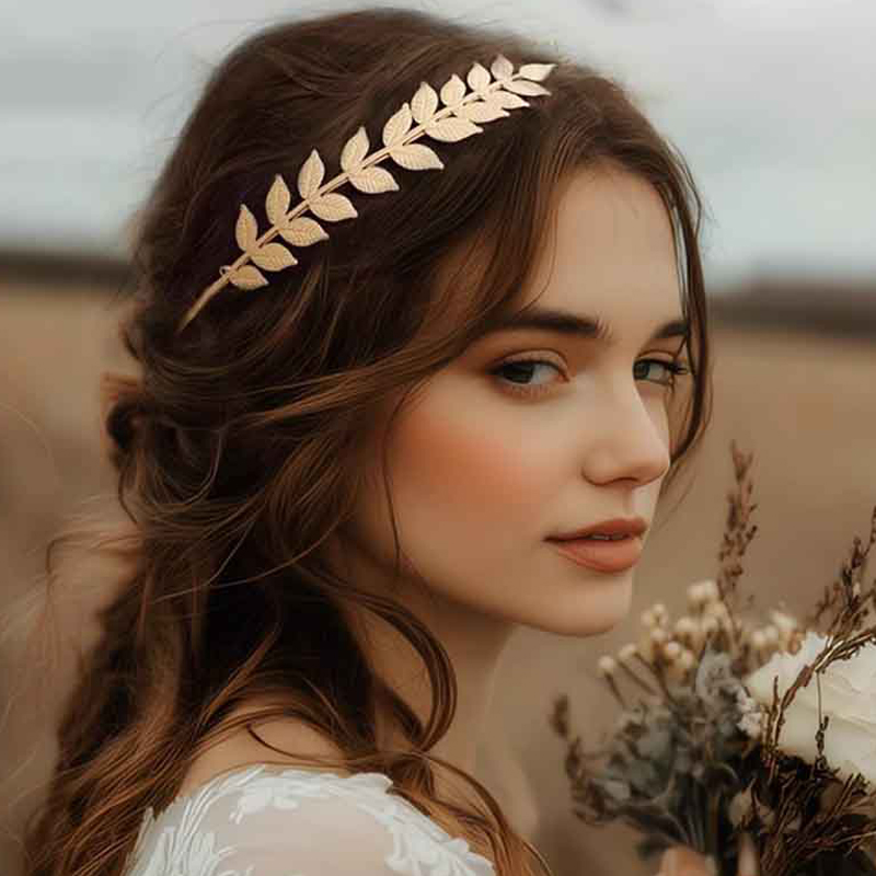 【P】Gold Leaf Headband Headpiec - огляд і ціна Jewelry Making Adults