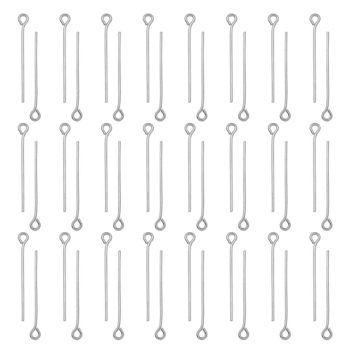 100Pcs/Lot Stainless Steel Eye - огляд і ціна Jewelry Making Head Pins