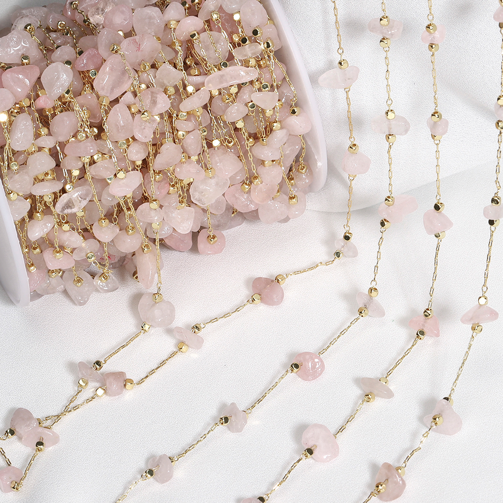 1meter Stone Chain Light Pink  - огляд і ціна Jewelry Making Light